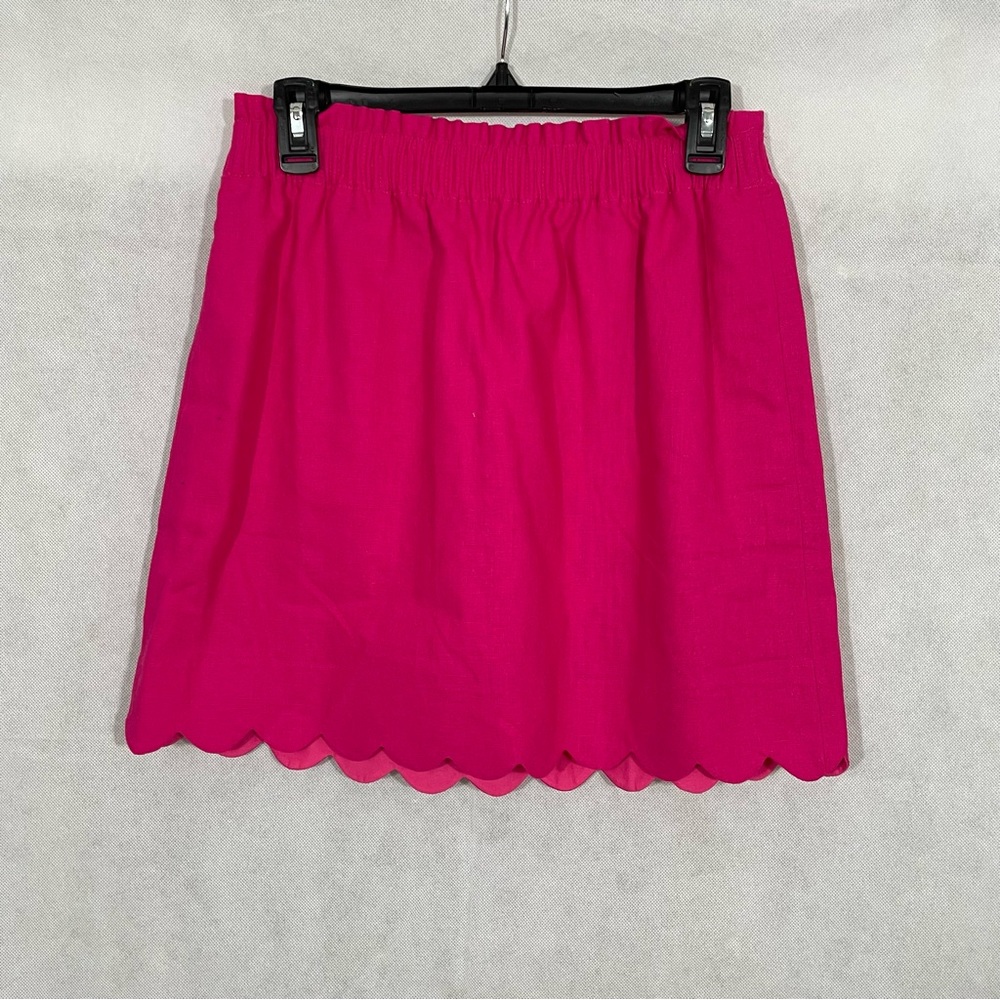 J Crew Pink Scallop Hem Skirt - Picture 5 of 7
